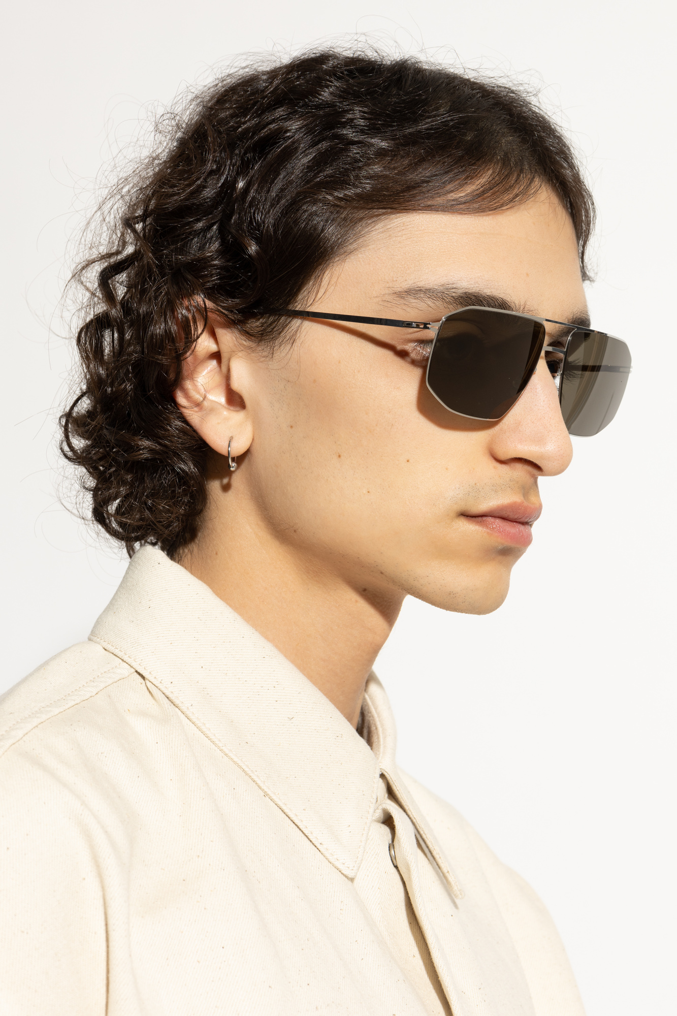 サングラス Mykita Mykita - SANTERI - 051 shiny silver Mykita Santeri sunglasses | Men's Accessorie | Vitkac